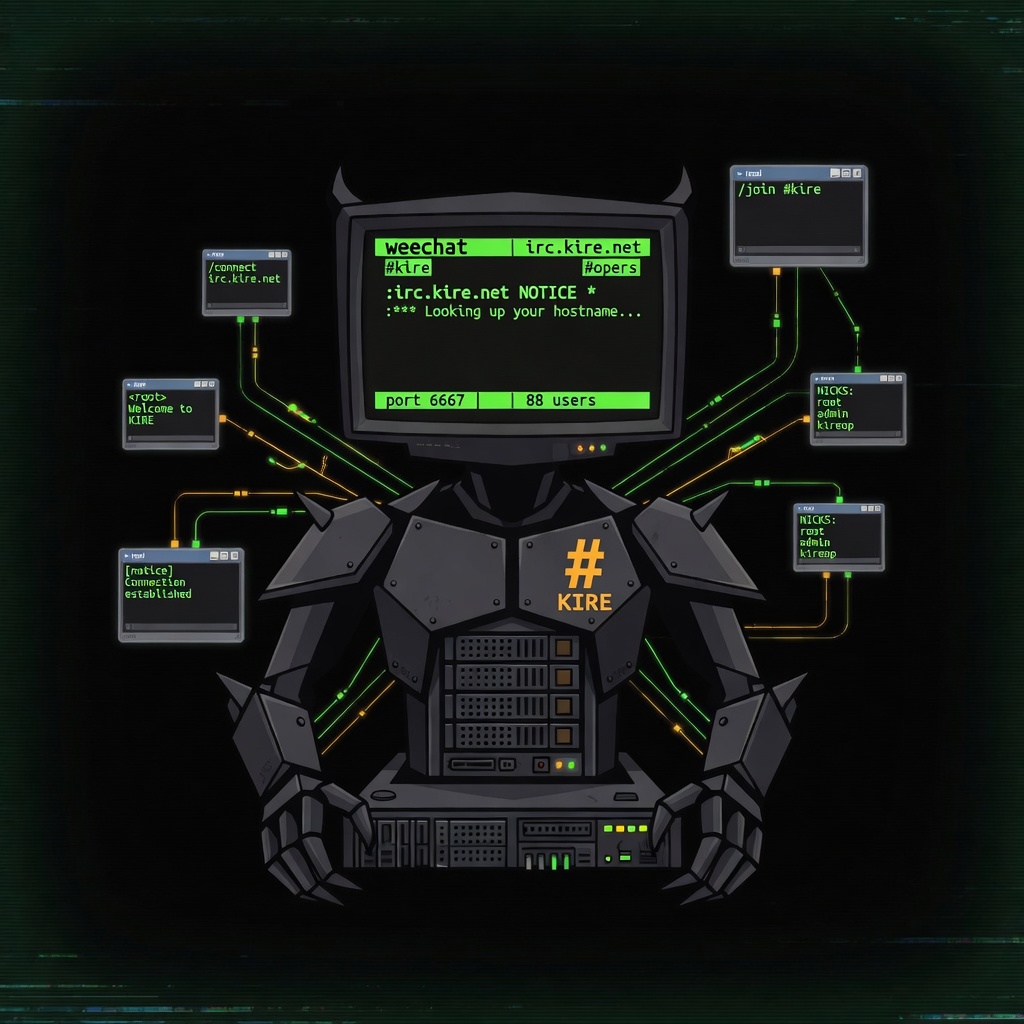 IRC server: nicks, #channels, port 6667